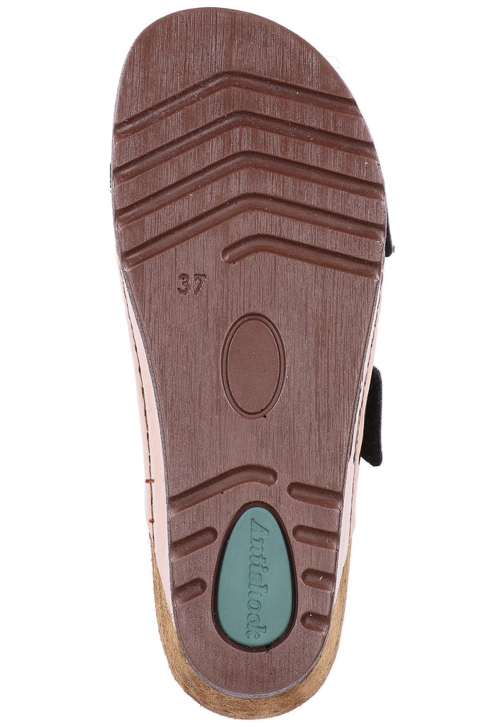 Rohde Pantoletten Lederimitat Kupfer - surf4shoes