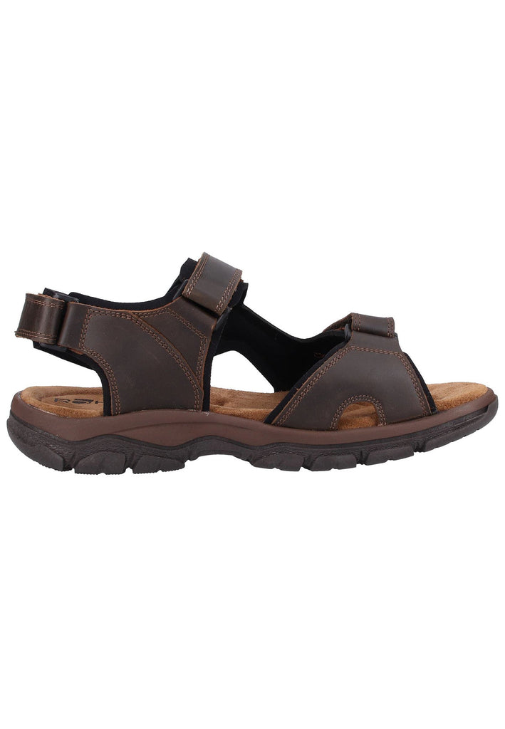 Rohde Sandalen Nubukleder Schwarz - surf4shoes