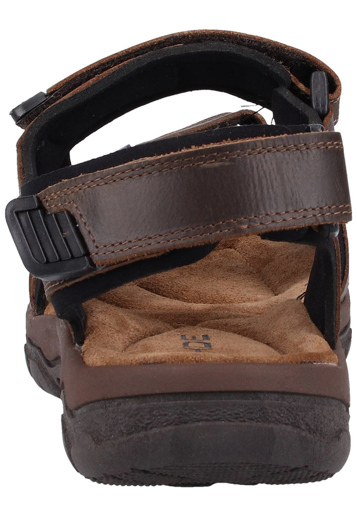 Rohde Sandalen Nubukleder Schwarz - surf4shoes