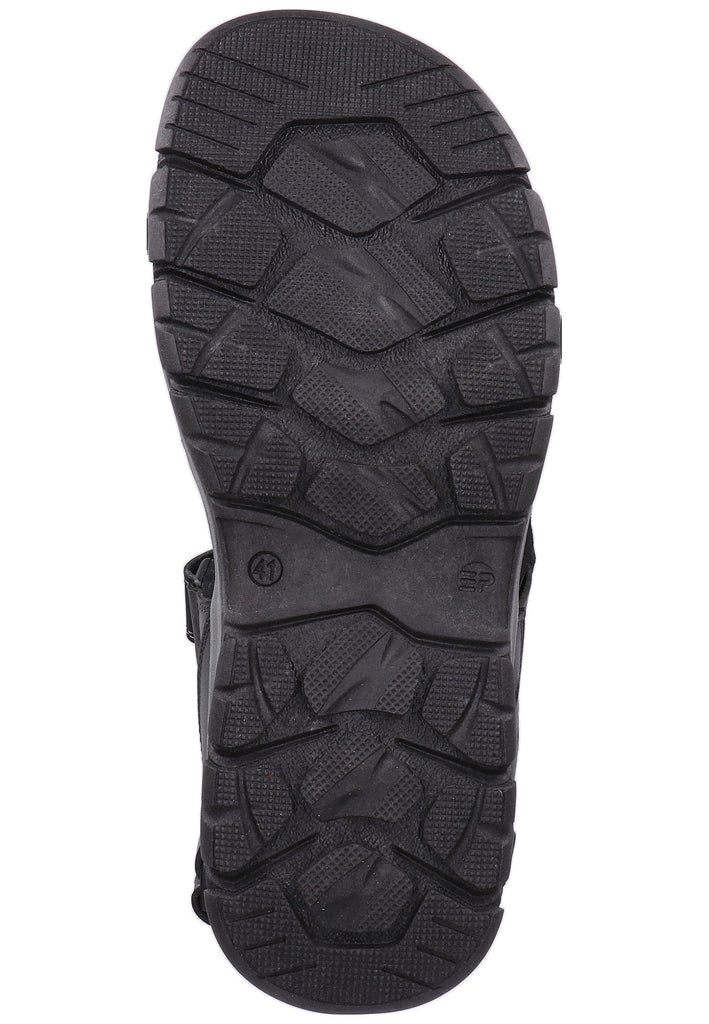 Rohde Sandalen Nubukleder Schwarz - surf4shoes