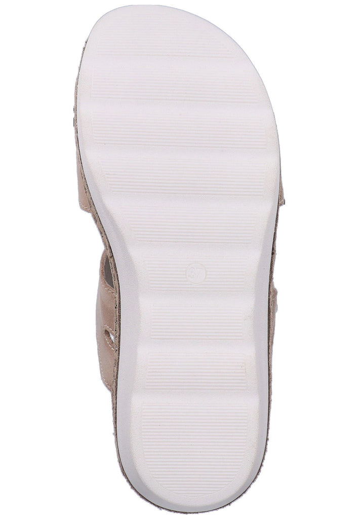 Rohde Pantoletten Veloursleder Beige - surf4shoes