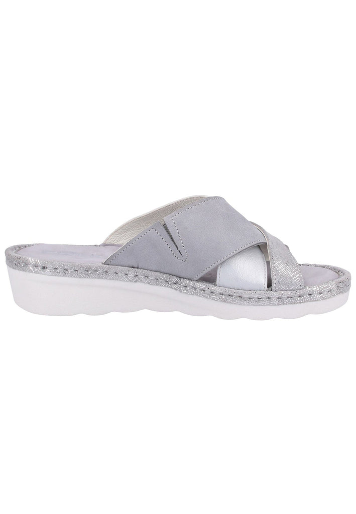 Rohde Pantoletten Veloursleder Grau - surf4shoes