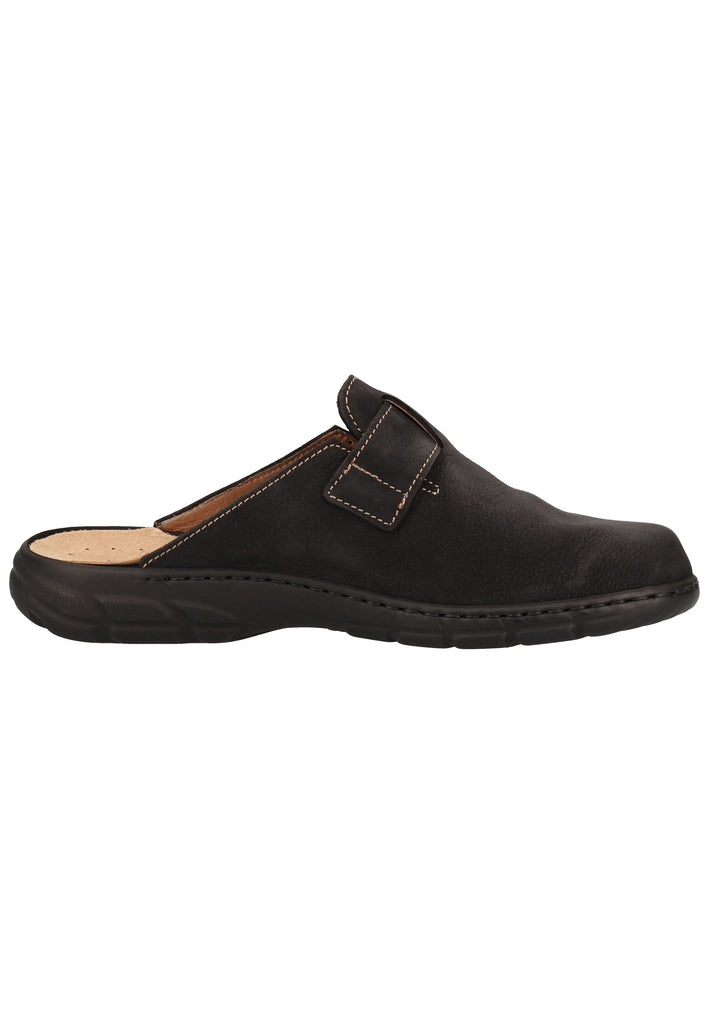 Rohde Hausschuhe Nubukleder Schwarz - surf4shoes