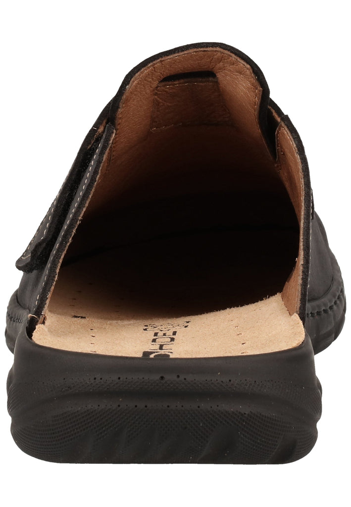 Rohde Hausschuhe Nubukleder Schwarz - surf4shoes