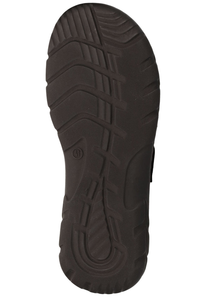 Rohde Hausschuhe Nubukleder Schwarz - surf4shoes