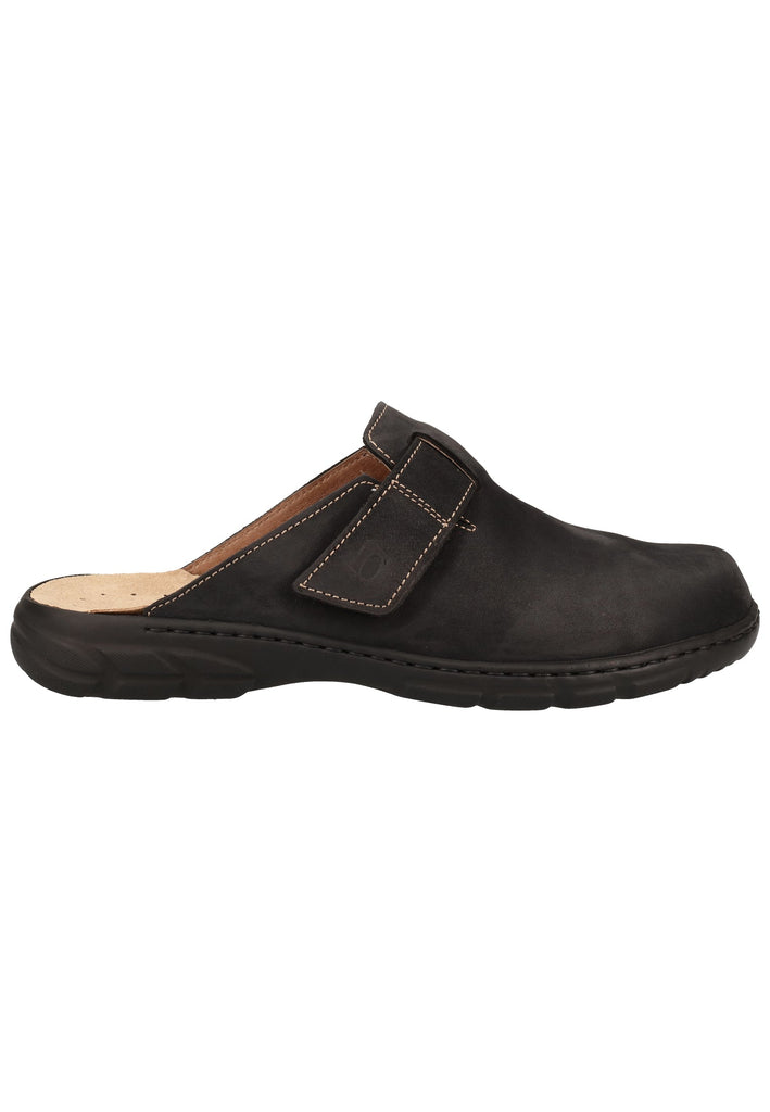 Rohde Hausschuhe Nubukleder Schwarz - surf4shoes
