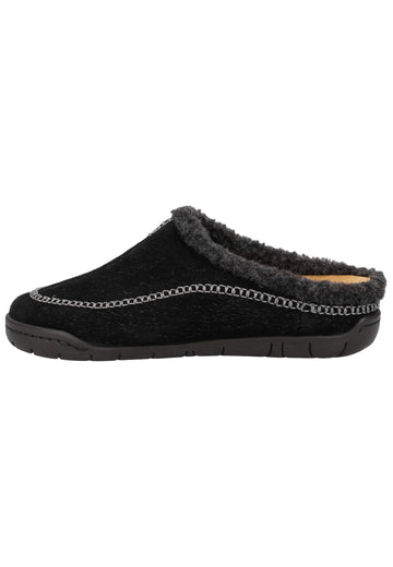 Rohde Hausschuhe Veloursleder Schwarz Warmfutter - surf4shoes