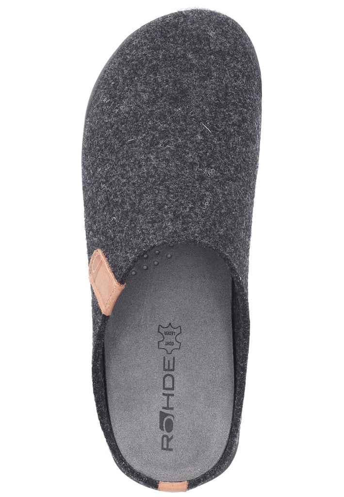 Rohde Hausschuhe Filz Grau - surf4shoes