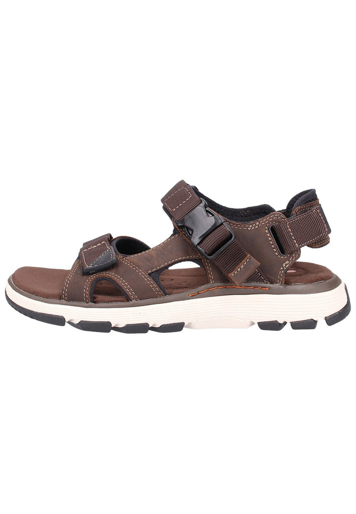 Clarks Sandalen Nubukleder Oliv - surf4shoes