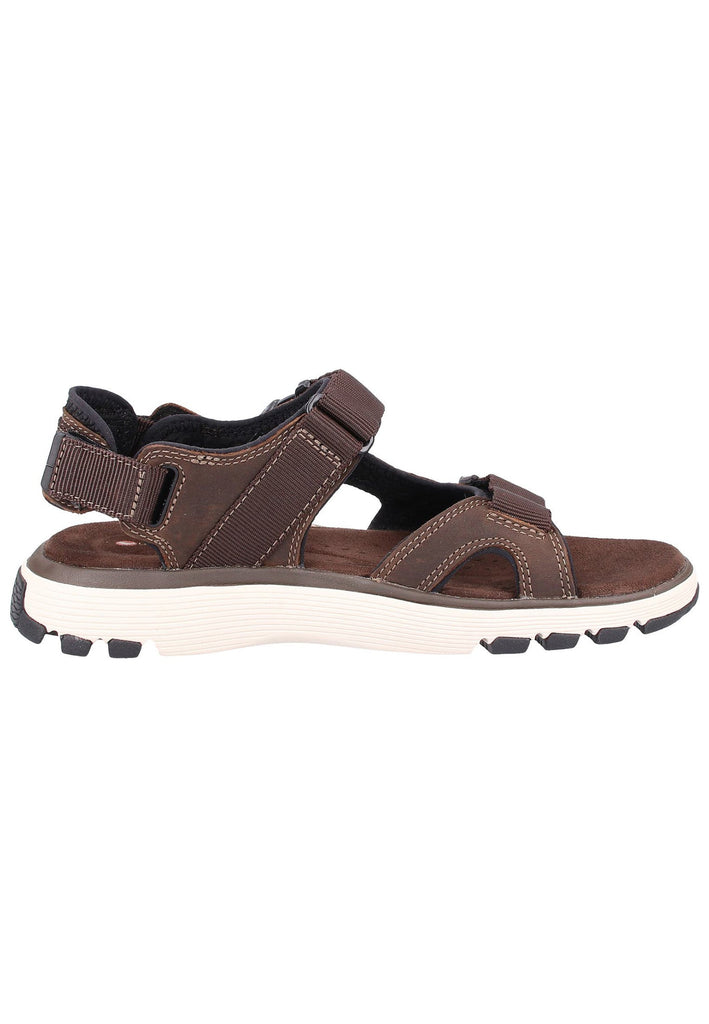 Clarks Sandalen Nubukleder Oliv - surf4shoes
