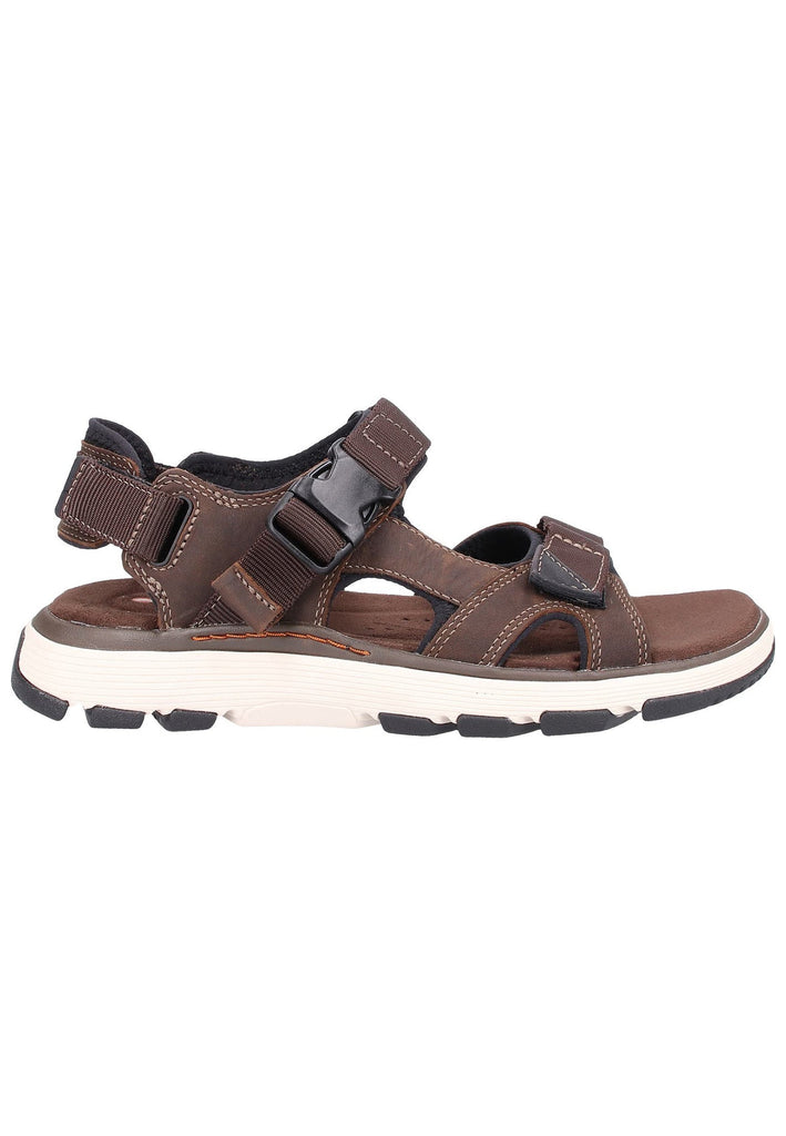 Clarks Sandalen Nubukleder Oliv - surf4shoes