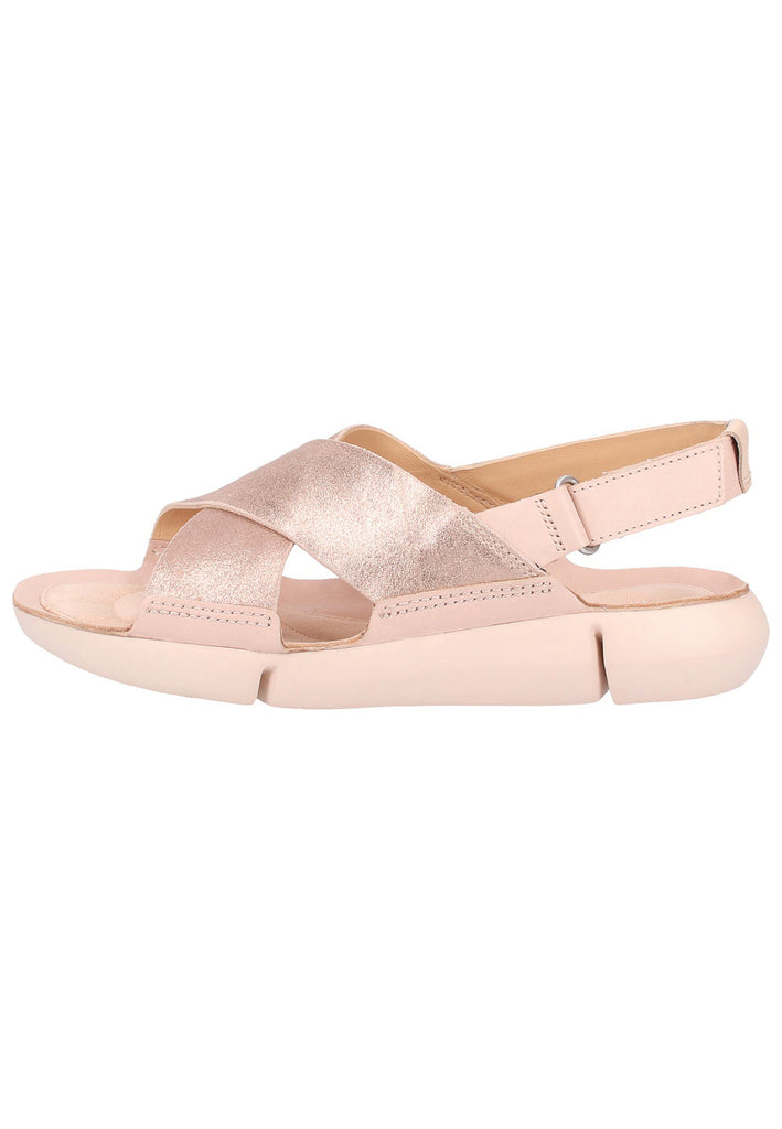 Clarks Sandalen Veloursleder Nude - surf4shoes