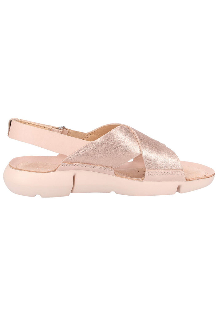 Clarks Sandalen Veloursleder Nude - surf4shoes