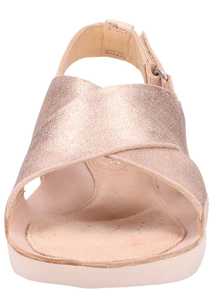 Clarks Sandalen Veloursleder Nude - surf4shoes