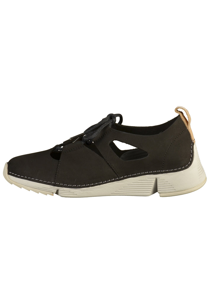 Clarks Sneaker Nubukleder Schwarz - surf4shoes