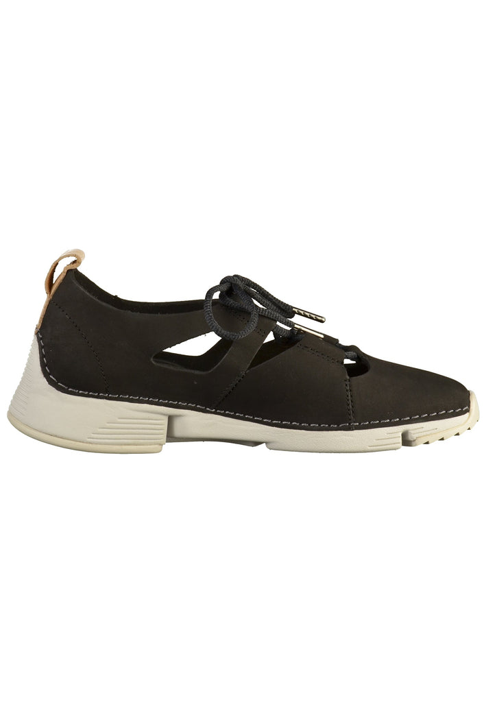 Clarks Sneaker Nubukleder Schwarz - surf4shoes