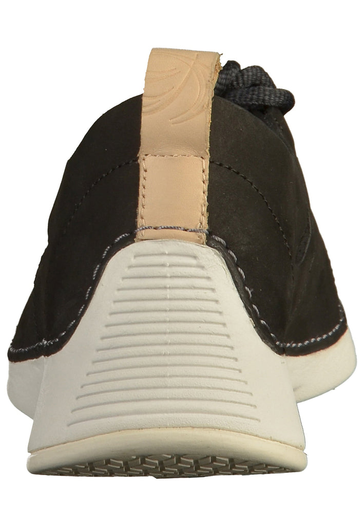 Clarks Sneaker Nubukleder Schwarz - surf4shoes