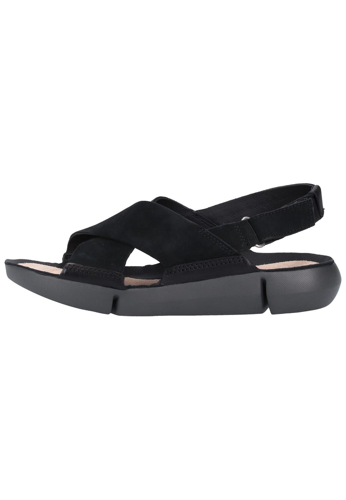 Clarks Sandalen Nubukleder Schwarz - surf4shoes