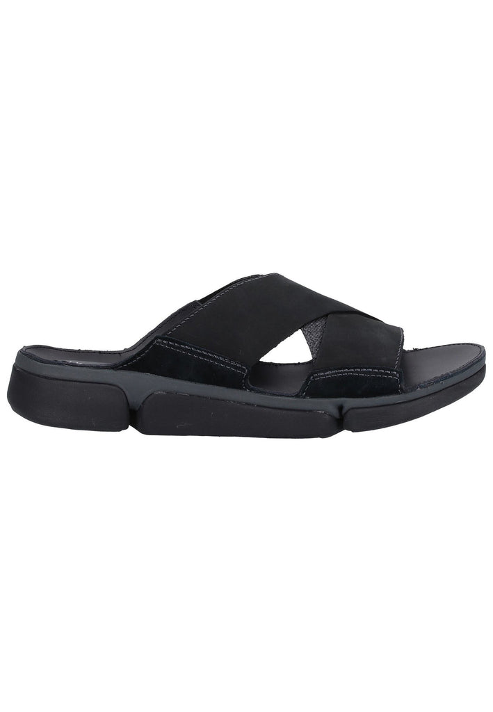 Clarks Pantoletten Leder Schwarz - surf4shoes