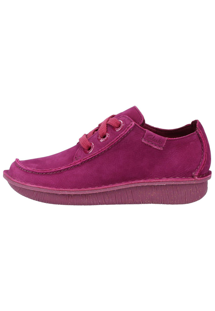Clarks Halbschuhe Nubukleder Raspberry - surf4shoes