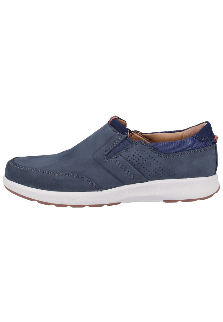 Clarks Slipper Nubukleder Navy - surf4shoes