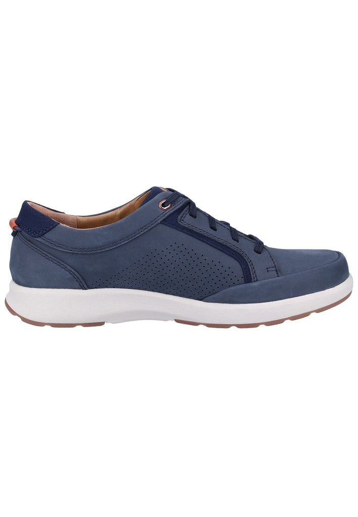 Clarks Halbschuhe Nubukleder Navy - surf4shoes