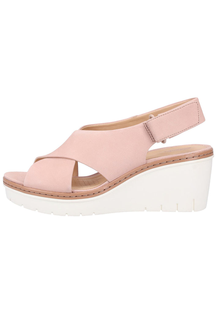 Clarks Sandalen Nubukleder Nude - surf4shoes