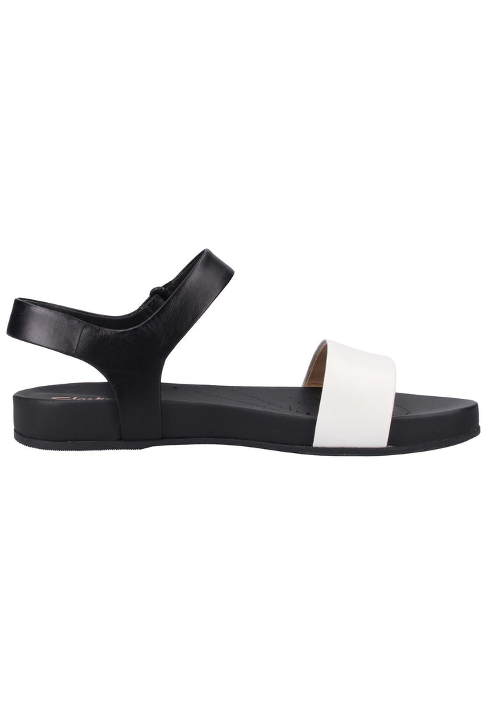 Clarks Sandalen Leder Weiß - surf4shoes