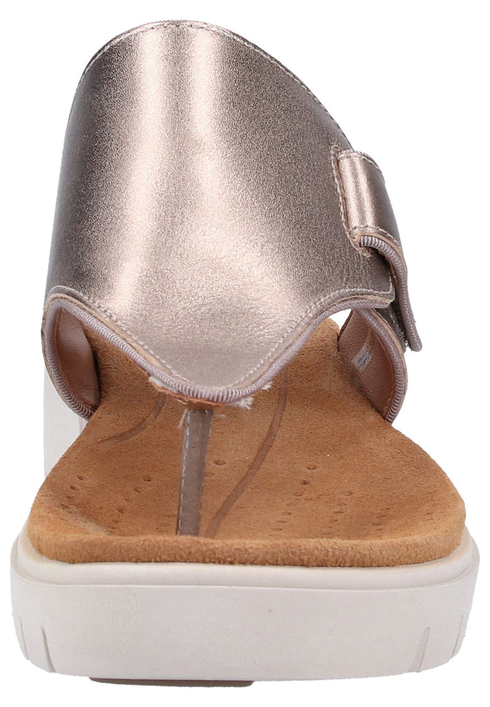 Clarks Zehensteg Leder Gold - surf4shoes