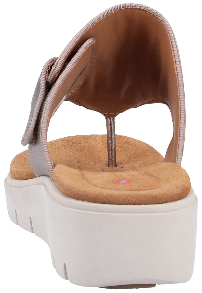 Clarks Zehensteg Leder Gold - surf4shoes