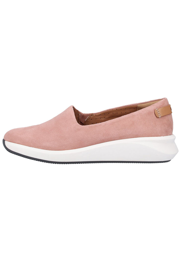 Clarks Slipper Veloursleder Rose - surf4shoes