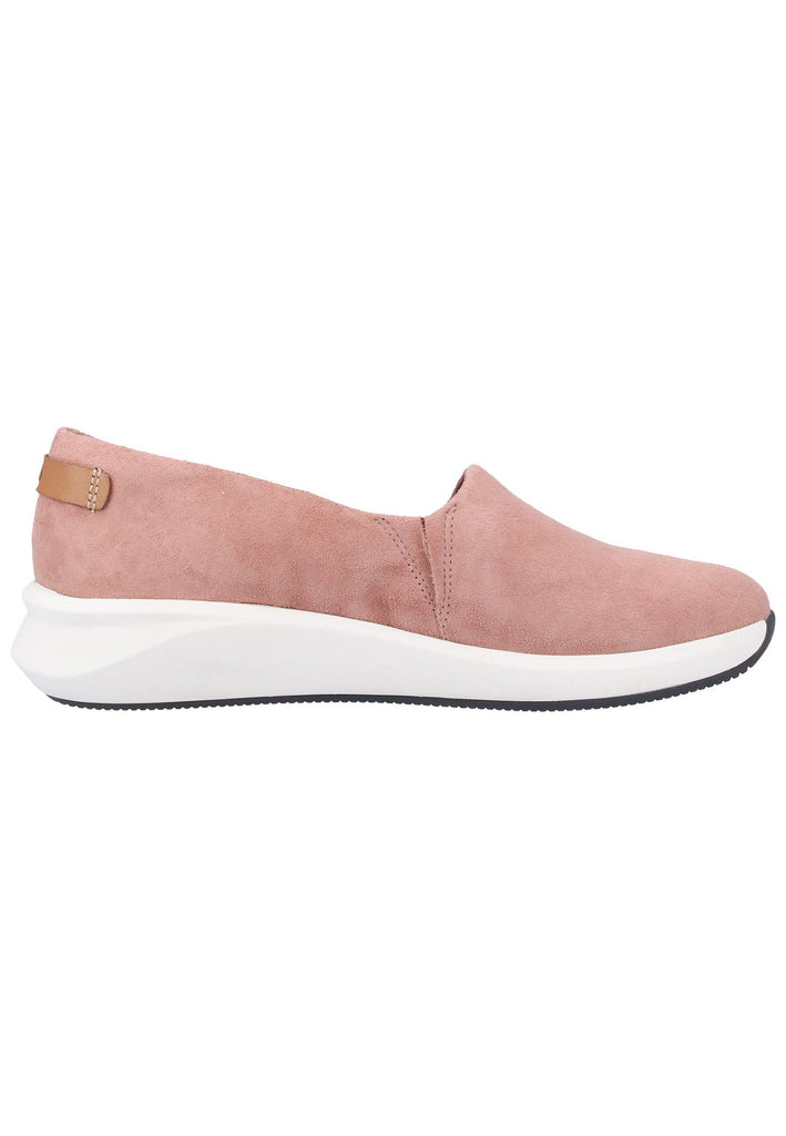 Clarks Slipper Veloursleder Rose - surf4shoes