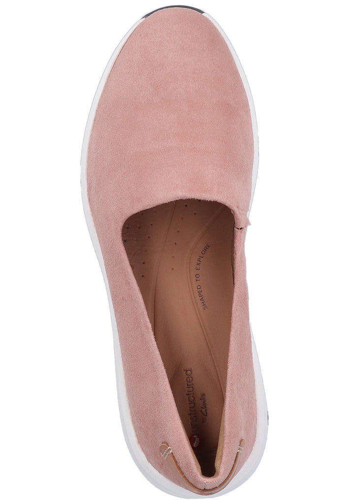 Clarks Slipper Veloursleder Rose - surf4shoes