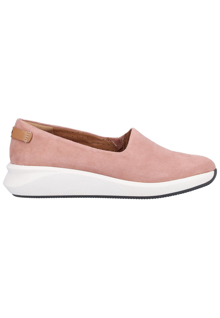Clarks Slipper Veloursleder Rose - surf4shoes