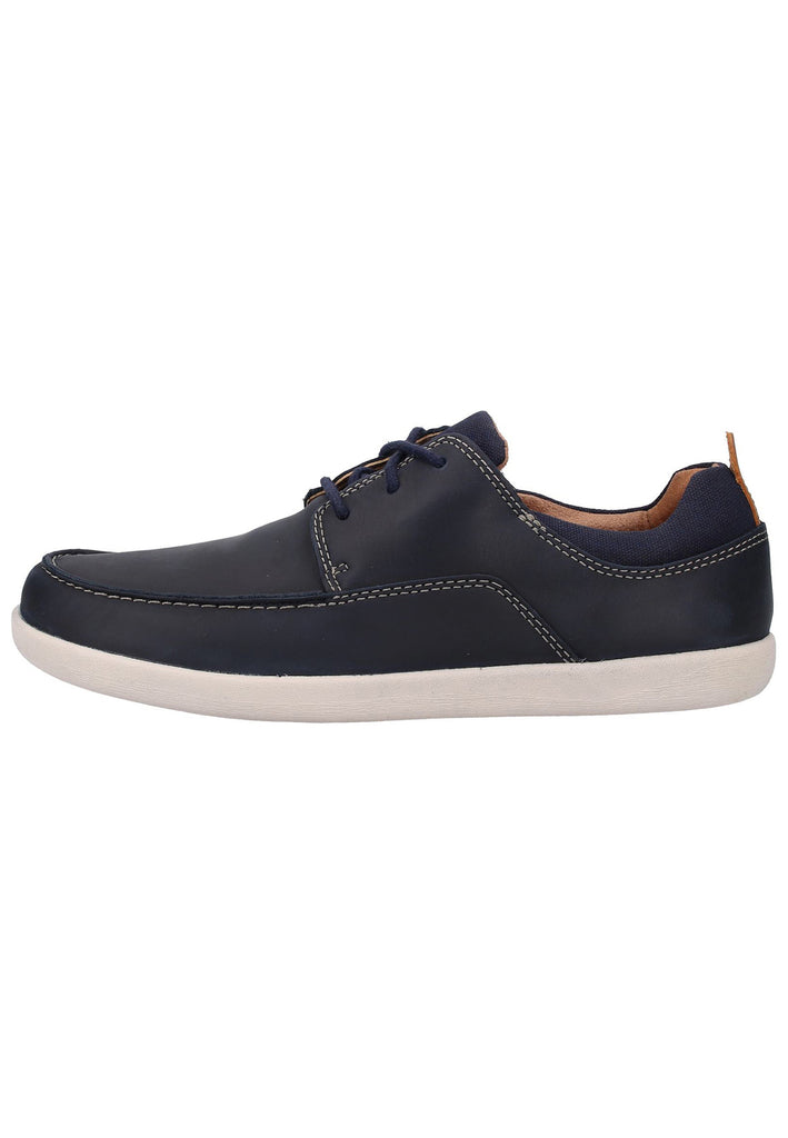 Clarks Halbschuhe Leder/Textil Navy - surf4shoes