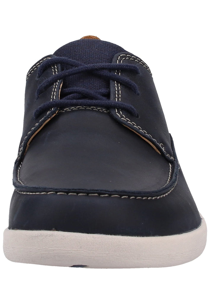 Clarks Halbschuhe Leder/Textil Navy - surf4shoes