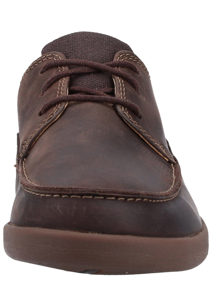 Clarks Halbschuhe Leder/Textil Braun - surf4shoes