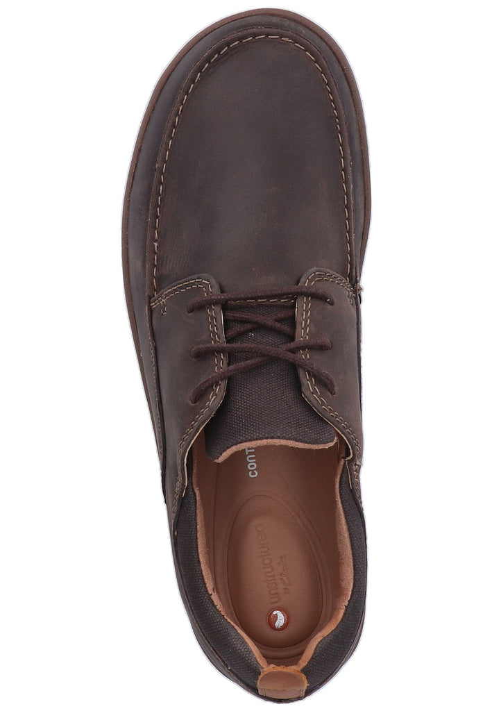 Clarks Halbschuhe Leder/Textil Braun - surf4shoes