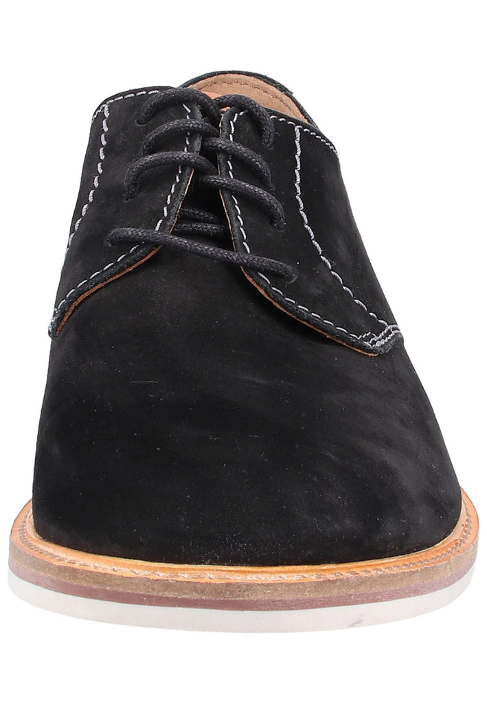 Clarks Halbschuhe Nubukleder Schwarz - surf4shoes