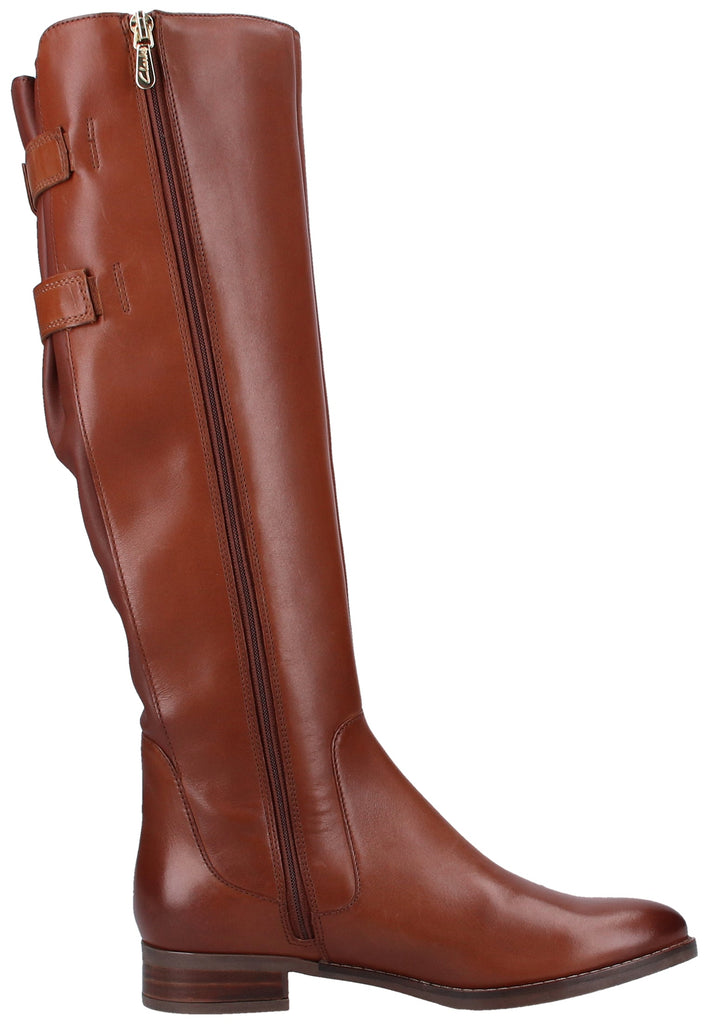 Clarks Stiefel Leder Tan - surf4shoes