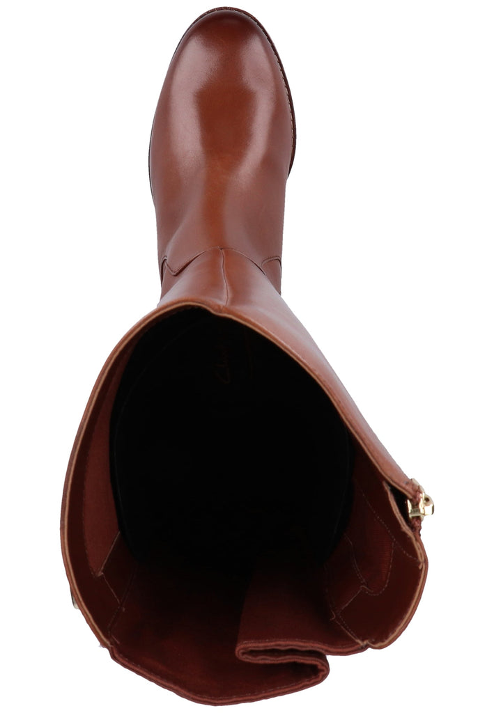 Clarks Stiefel Leder Tan - surf4shoes