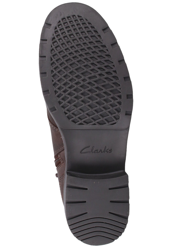 Clarks Stiefelette Nubukleder Dunkelbraun - surf4shoes