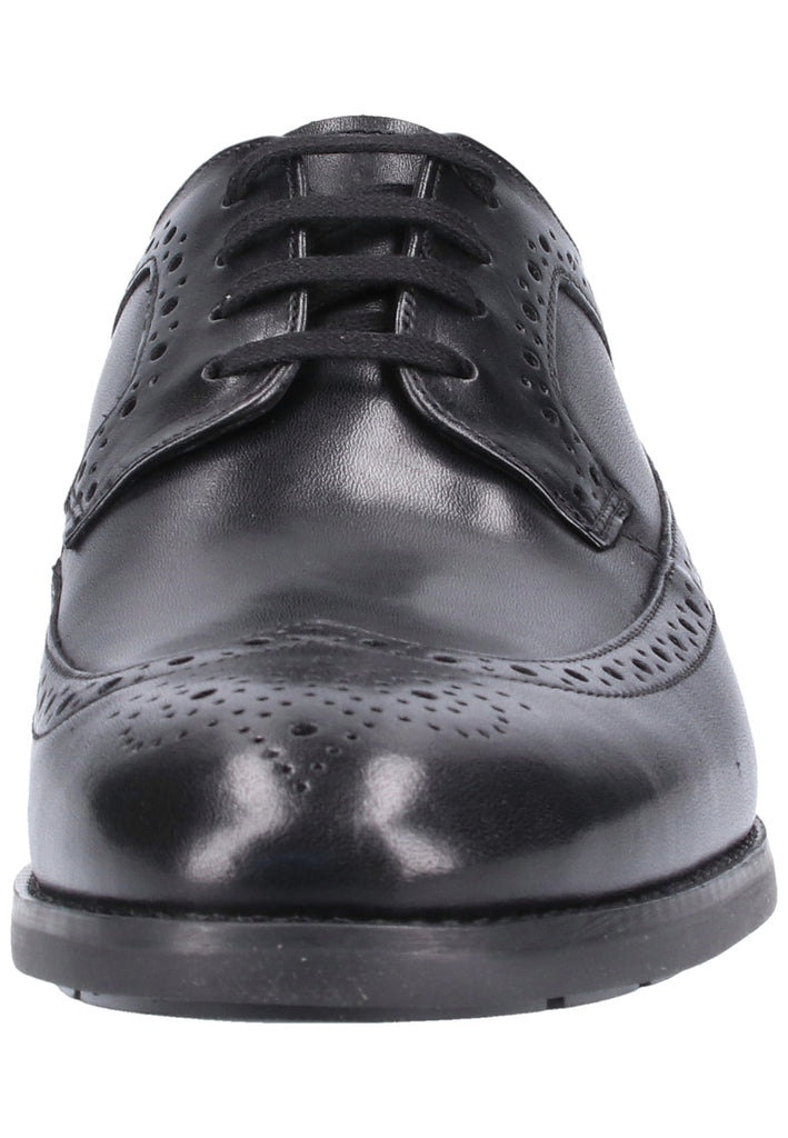 Clarks Businessschuhe Leder Schwarz - surf4shoes