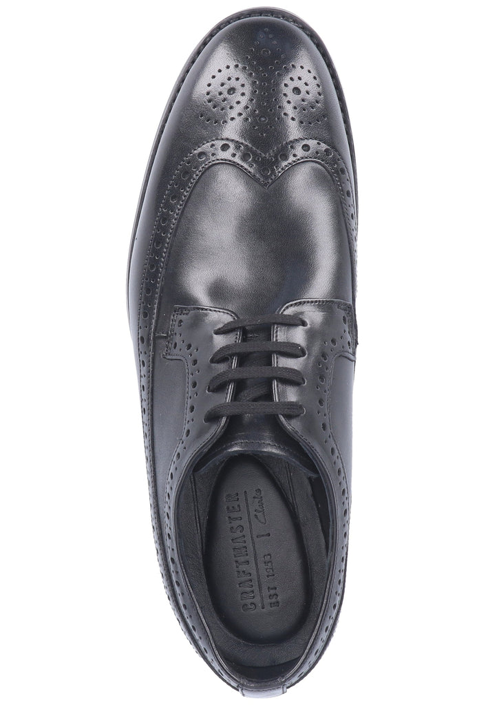 Clarks Businessschuhe Leder Schwarz - surf4shoes