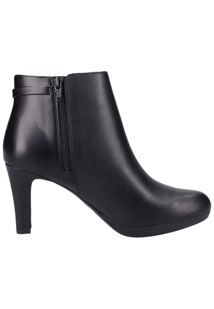 Clarks Stiefelette Leder Schwarz - surf4shoes