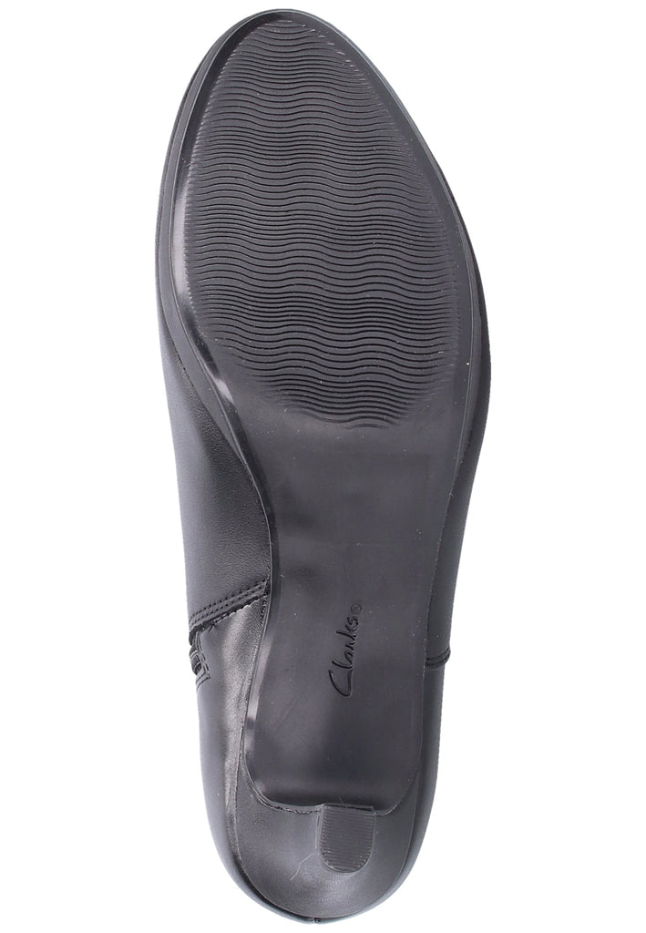 Clarks Stiefelette Leder Schwarz - surf4shoes