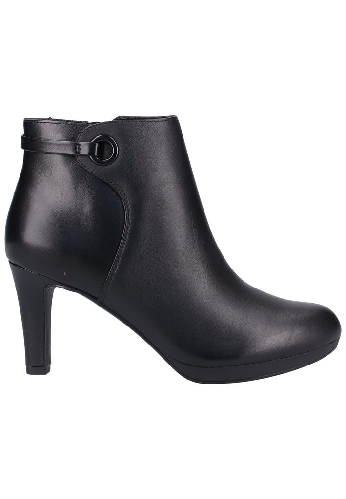 Clarks Stiefelette Leder Schwarz - surf4shoes