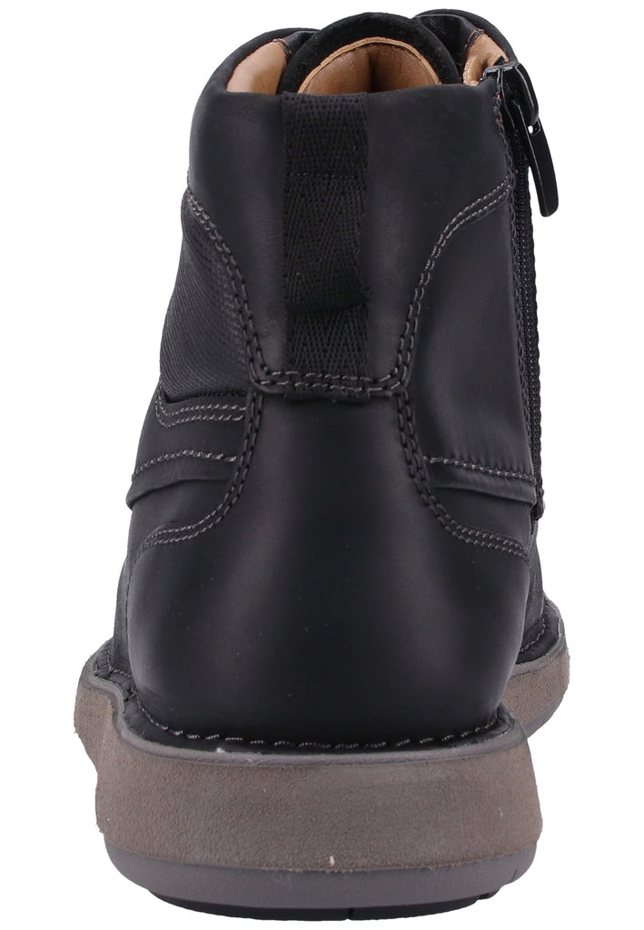 Clarks Stiefelette Leder Schwarz - surf4shoes