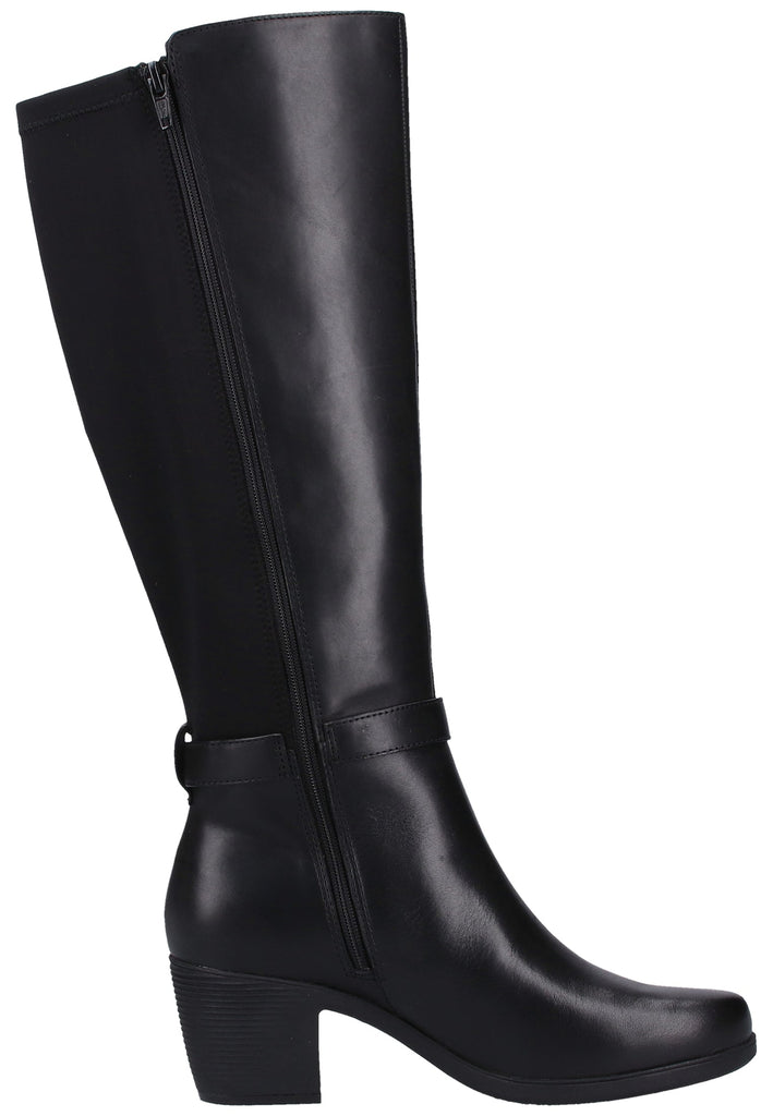 Clarks Stiefel Leder Schwarz - surf4shoes