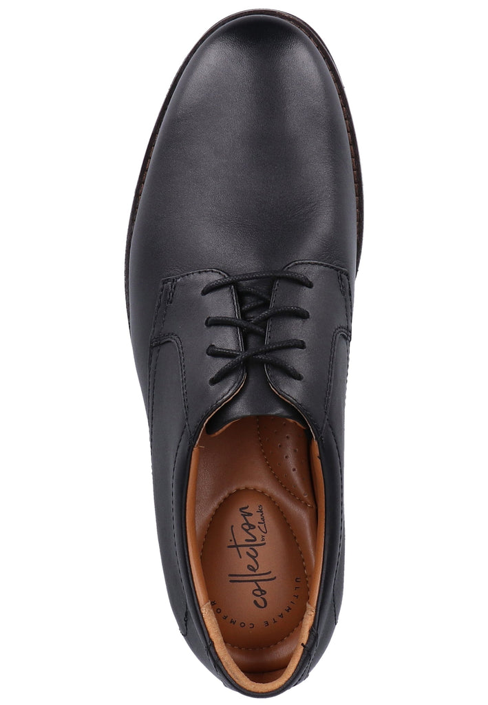 Clarks Businessschuhe Leder Schwarz - surf4shoes